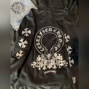 Chrome Hearts Hoodie (Refective/CC) With Tags And Bags - LARGE